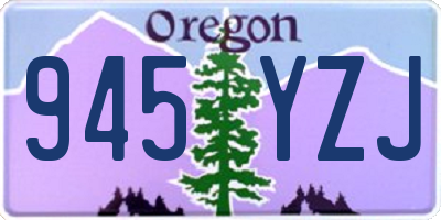 OR license plate 945YZJ