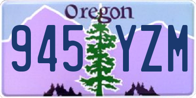 OR license plate 945YZM