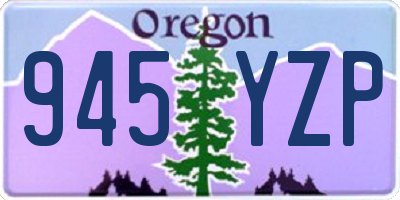 OR license plate 945YZP