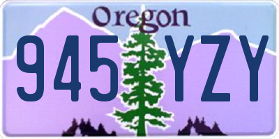 OR license plate 945YZY