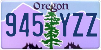 OR license plate 945YZZ