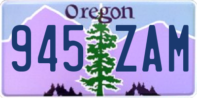 OR license plate 945ZAM
