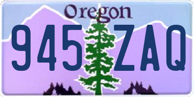 OR license plate 945ZAQ