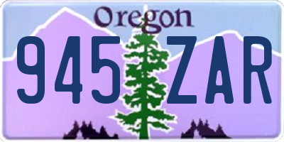 OR license plate 945ZAR