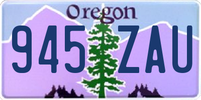 OR license plate 945ZAU