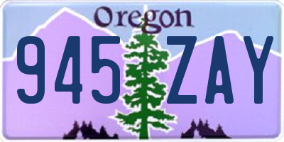 OR license plate 945ZAY