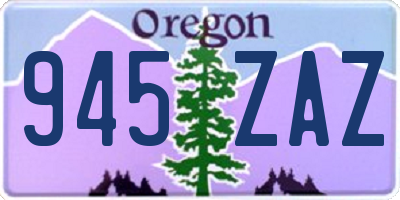 OR license plate 945ZAZ
