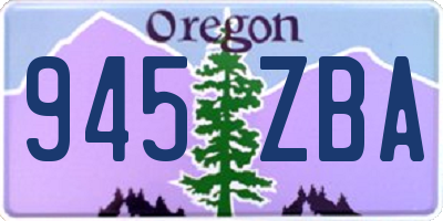 OR license plate 945ZBA