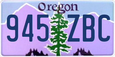 OR license plate 945ZBC