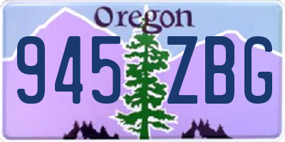OR license plate 945ZBG