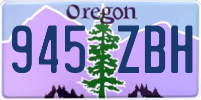 OR license plate 945ZBH