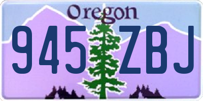 OR license plate 945ZBJ