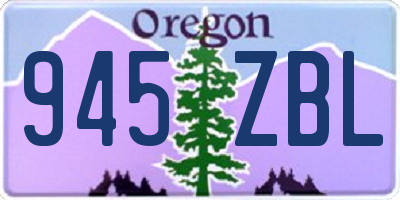 OR license plate 945ZBL