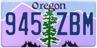 OR license plate 945ZBM