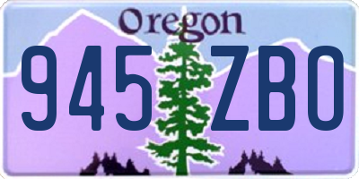 OR license plate 945ZBO