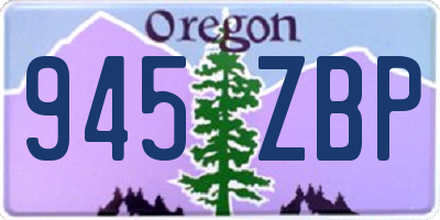 OR license plate 945ZBP