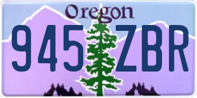 OR license plate 945ZBR