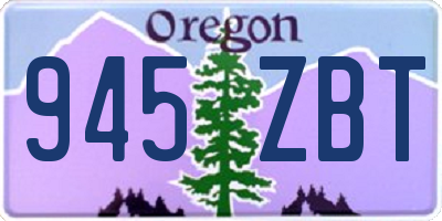 OR license plate 945ZBT