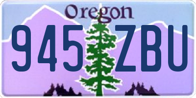 OR license plate 945ZBU