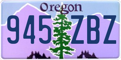 OR license plate 945ZBZ