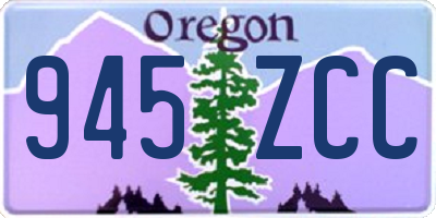 OR license plate 945ZCC
