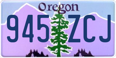 OR license plate 945ZCJ