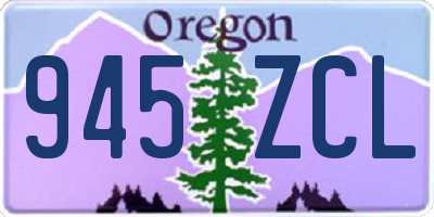 OR license plate 945ZCL