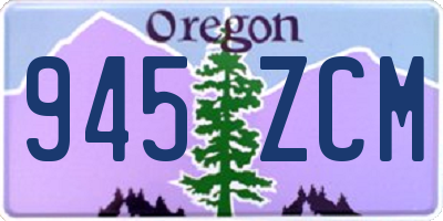 OR license plate 945ZCM