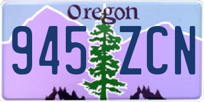 OR license plate 945ZCN