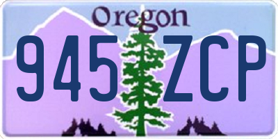 OR license plate 945ZCP