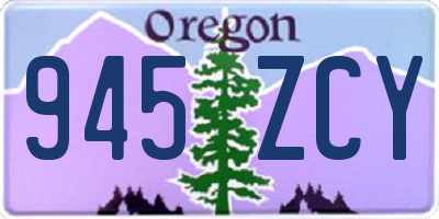 OR license plate 945ZCY