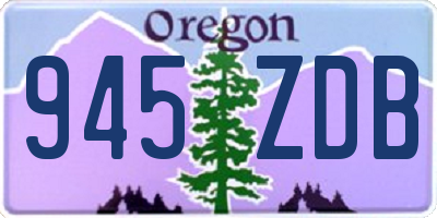 OR license plate 945ZDB