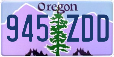 OR license plate 945ZDD