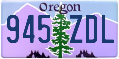 OR license plate 945ZDL