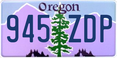 OR license plate 945ZDP