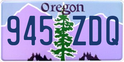 OR license plate 945ZDQ