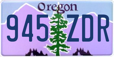 OR license plate 945ZDR