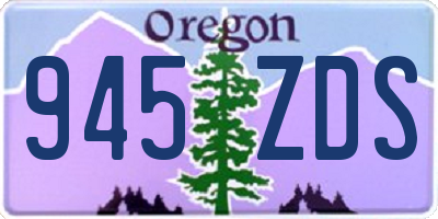 OR license plate 945ZDS