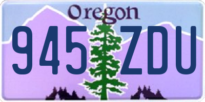 OR license plate 945ZDU