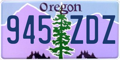 OR license plate 945ZDZ