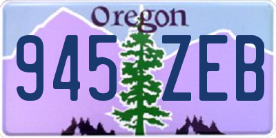 OR license plate 945ZEB