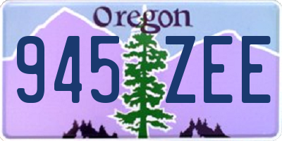 OR license plate 945ZEE