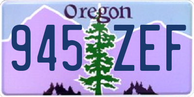 OR license plate 945ZEF