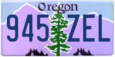 OR license plate 945ZEL