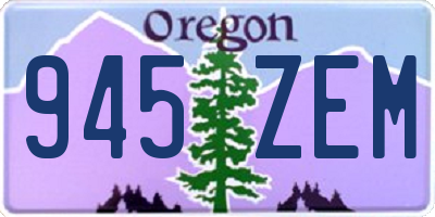 OR license plate 945ZEM