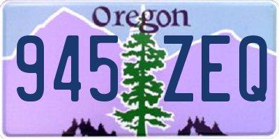 OR license plate 945ZEQ