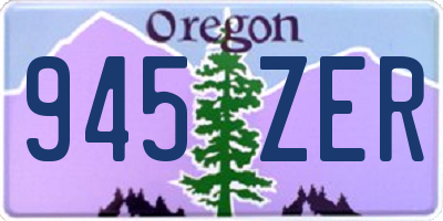 OR license plate 945ZER