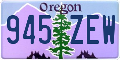 OR license plate 945ZEW