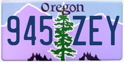 OR license plate 945ZEY