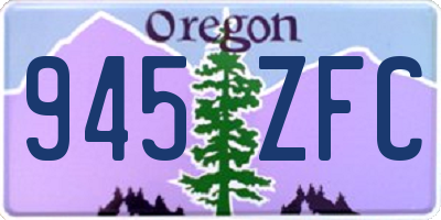 OR license plate 945ZFC